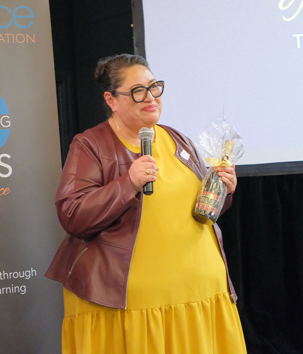 Fa’aulu Tomuli-Afoa during Edvance’s 20th Anniversary party.